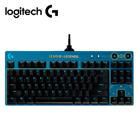 TECLADO LOGITECH PRO KEYBOARD LOL 2 GX BROWN TACTIL RGB (920-010533)